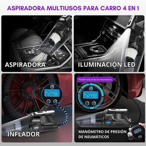 Aspiradora de Auto Multifuncional 4 en 1